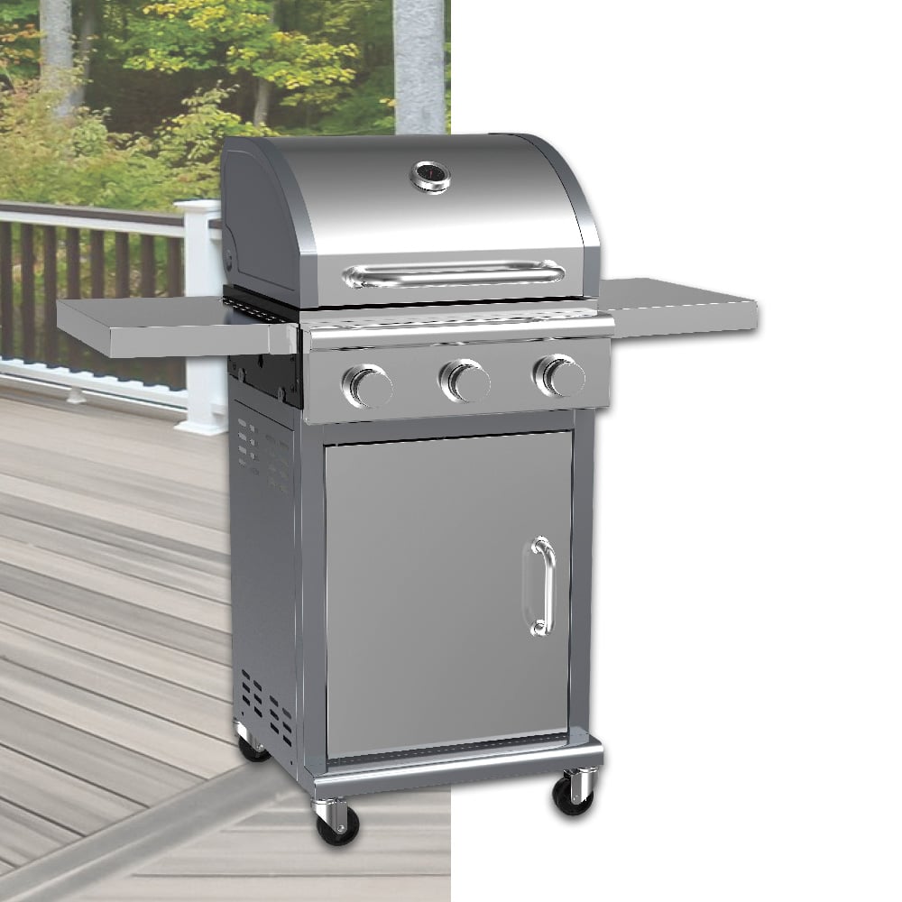 גריל גז נירוסטה 3 מבערים a3